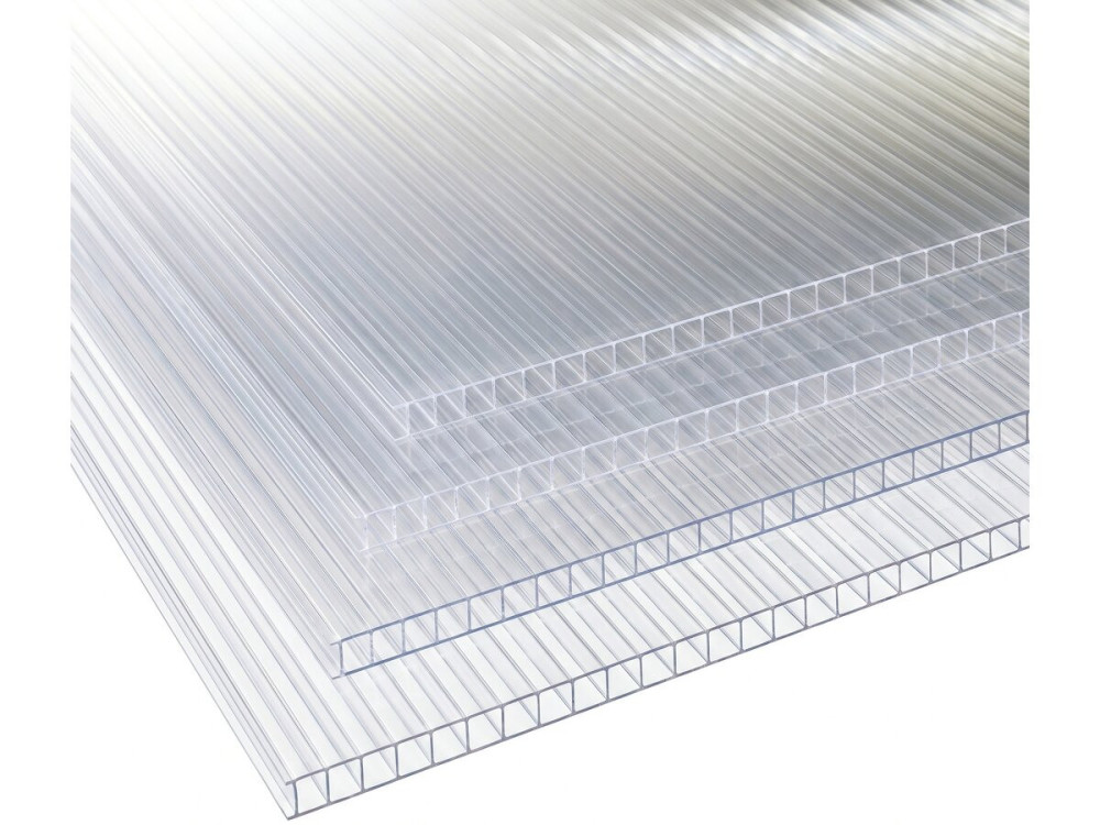 Set di 10 pannelli in policarbonato da 4 mm "Michigan" 7,9 m²