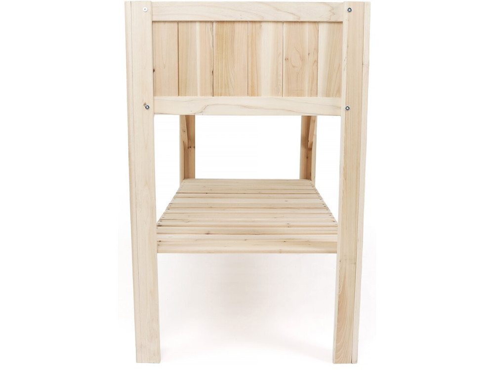 Orto quadrato in legno "Magnolia" su gambe - 115 x 57 x 90 cm - Beige