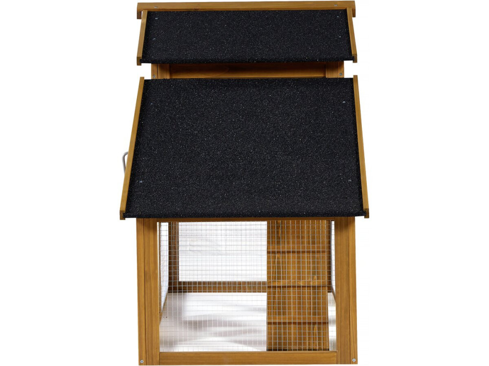 Pollaio "Clochette" con nido in legno - Marrone