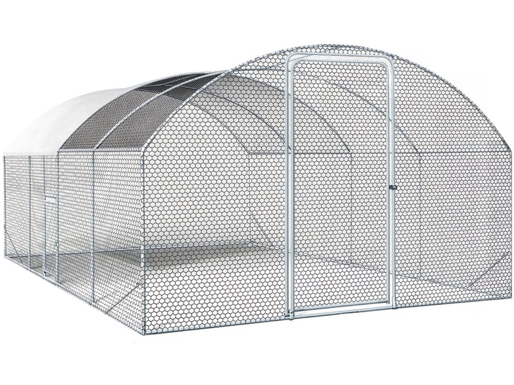 15 m² di pollaio a cupola "Cocorico" - 5 x 3 m - acciaio zincato