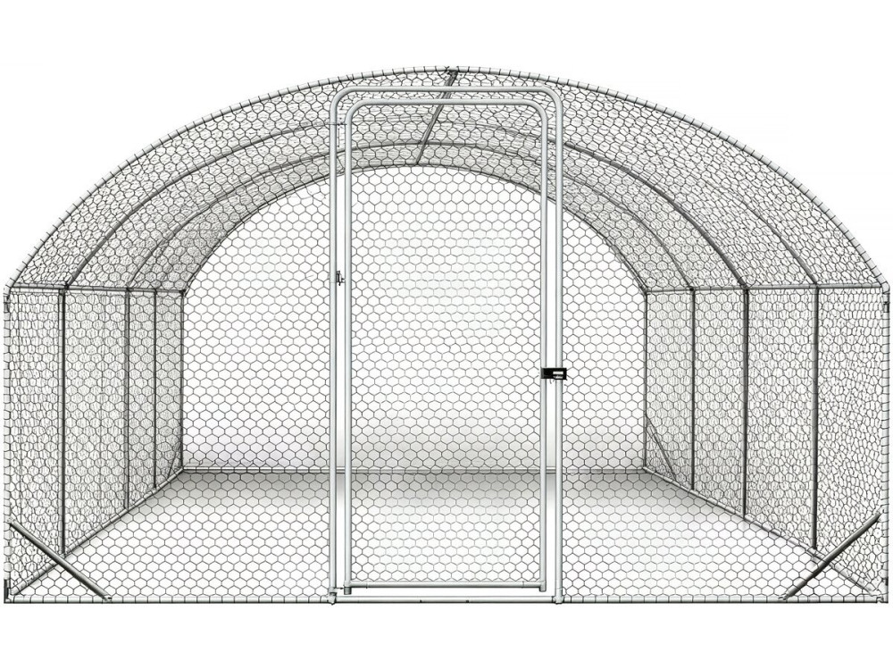 15 m² di pollaio a cupola "Cocorico" - 5 x 3 m - acciaio zincato