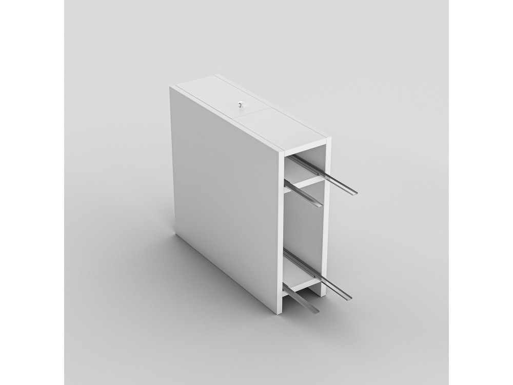Mobile da bagno in legno "Calencia" - 60 x 19 x 55 cm - Bianco
