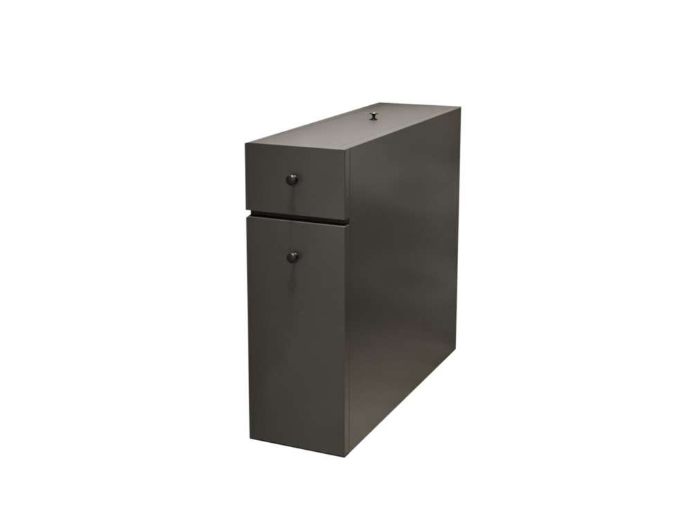 Mobile bagno in legno "Calencia" - 60 x 19 x 55 cm - Grigio antracite