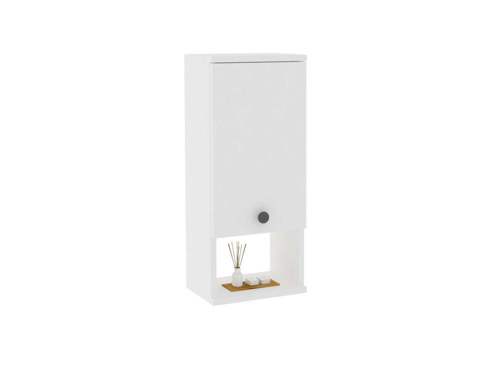 Mobile da bagno in legno "Mis" - 30 x 21 x 71 cm - Bianco