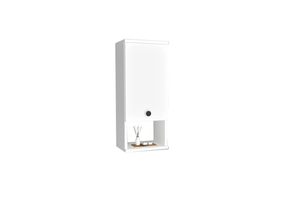 Mobile da bagno in legno "Mis" - 30 x 21 x 71 cm - Bianco