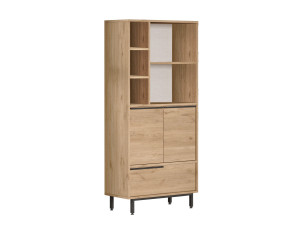 Armadio in legno "Calvin" - 74 x 35 x 161 cm - Marrone