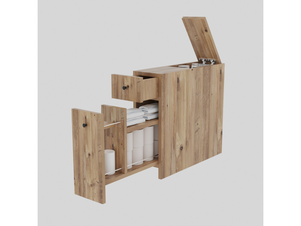 Mobiletto in legno "Calencia" - 20 x 60 x 55 cm - Marrone