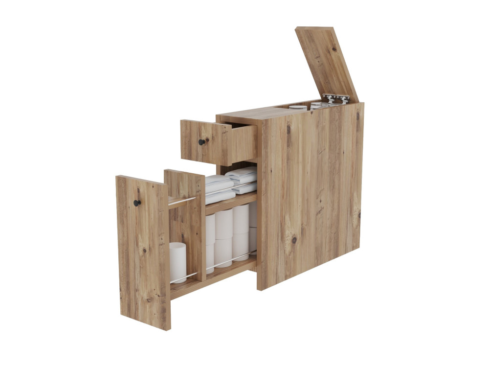 Mobiletto in legno "Calencia" - 20 x 60 x 55 cm - Marrone