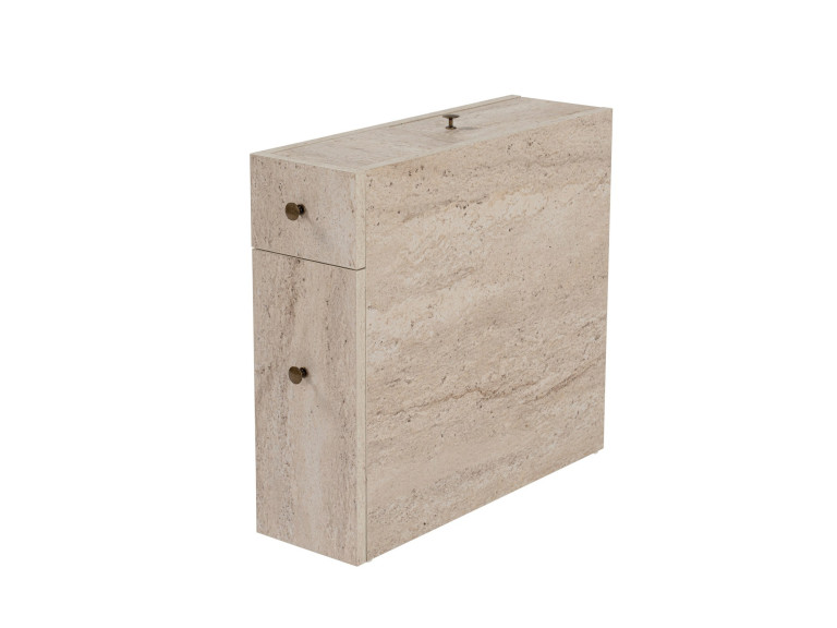 Mobiletto in legno "Calencia" - 20 x 60 x 55 cm - Beige