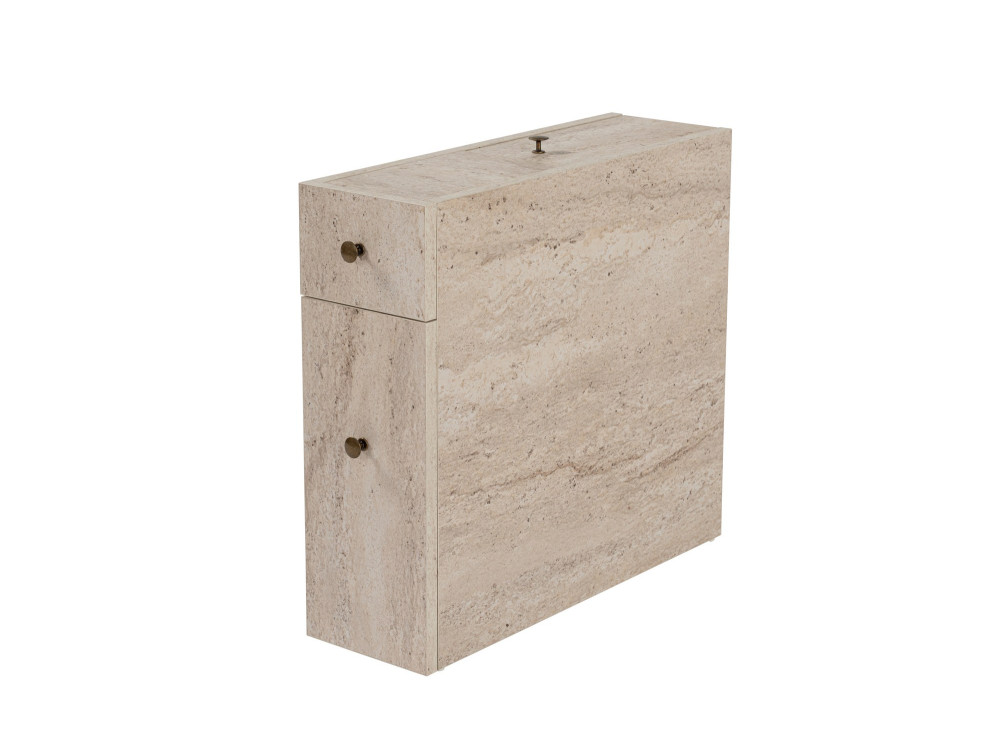 Mobiletto in legno "Calencia" - 20 x 60 x 55 cm - Beige
