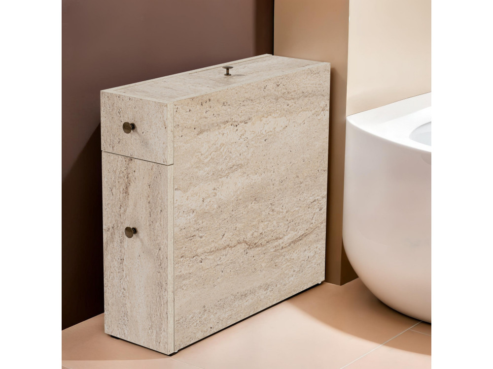 Mobiletto in legno "Calencia" - 20 x 60 x 55 cm - Beige