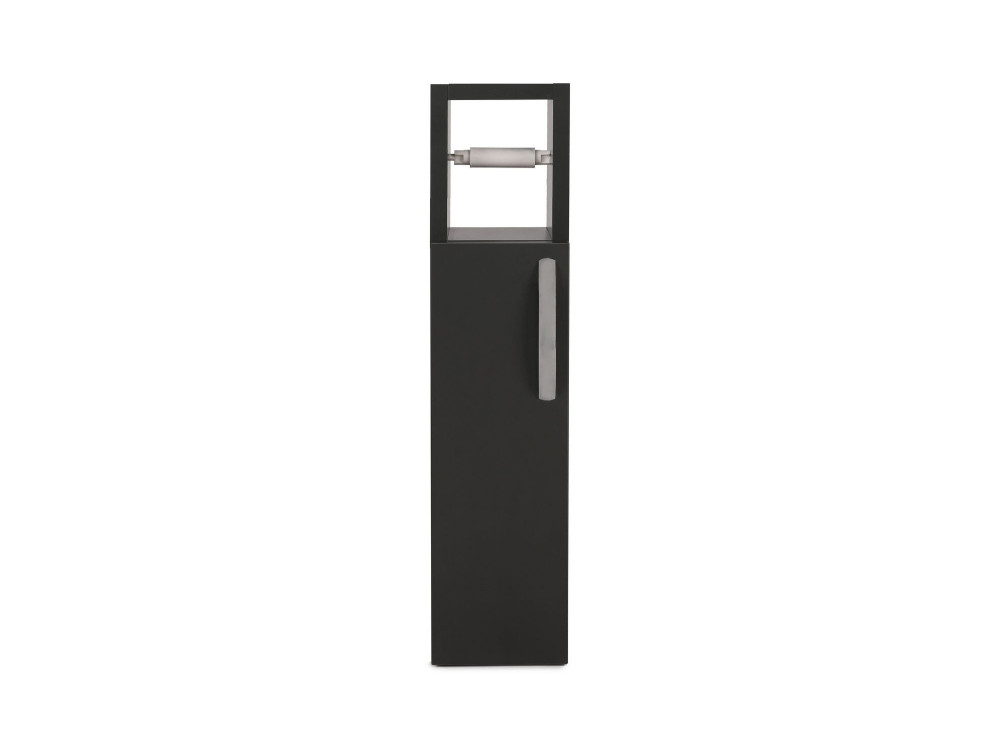 Portarotolo in legno "Star" - 15 x 12 x 65 cm - Grigio antracite