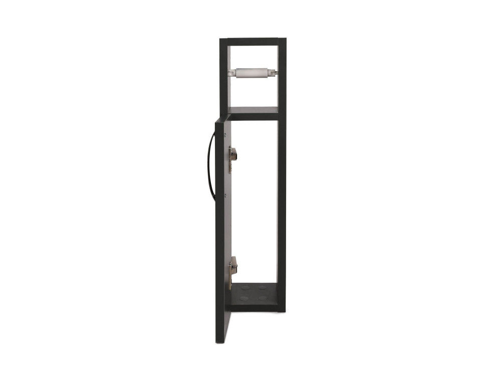 Portarotolo in legno "Star" - 15 x 12 x 65 cm - Grigio antracite