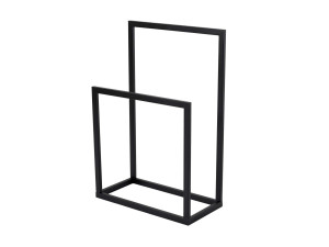 Portasciugamani in metallo "Gediz" - 25 x 60 x 90 cm - Nero