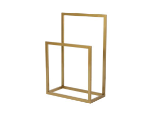 Portasciugamani in metallo "Gediz" - 25 x 60 x 90 cm - Oro