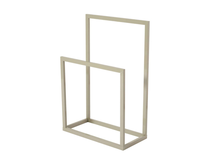 Portasciugamani in metallo "Gediz" - 25 x 60 x 90 cm - Taupe