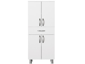 Mobile da bagno in legno "Arizona" - 59 x 31 x 140 cm - Bianco