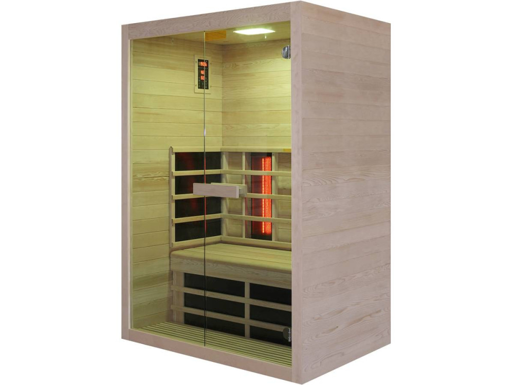 Cabina sauna a infrarossi "Venus Vital" - 2 posti - 128,6 x 907 x 190 cm - Legno