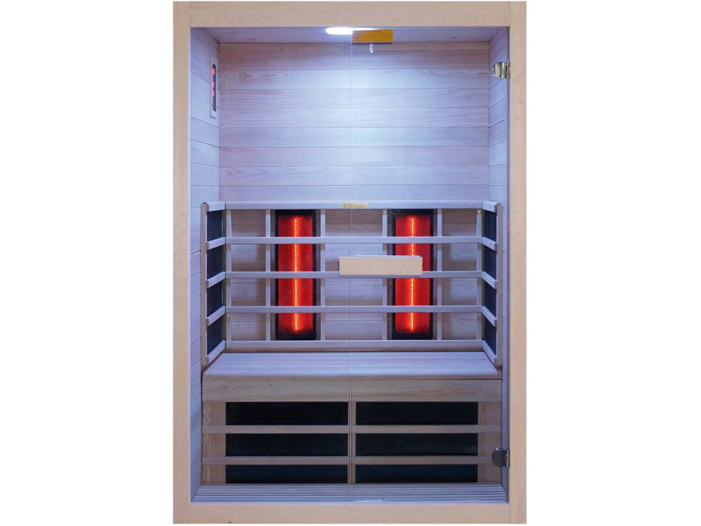 Cabina sauna a infrarossi "Venus Vital" - 2 posti - 128,6 x 907 x 190 cm - Legno