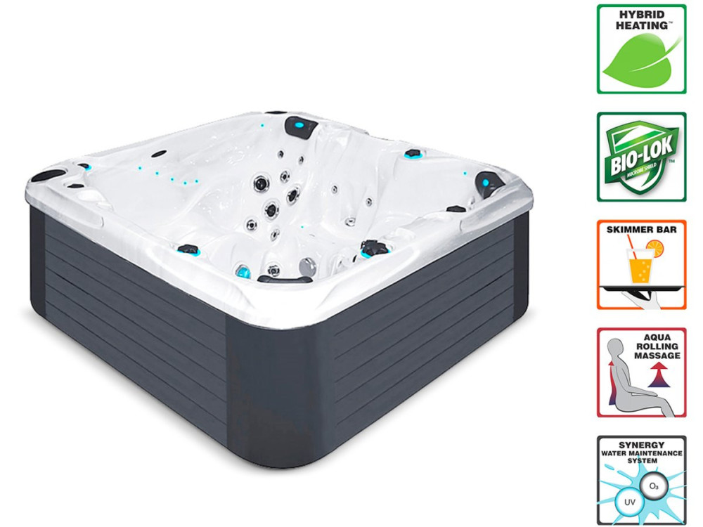 Spa " Solace " - 4 posti + 1 reclinabile - 2,13 x 2,13 x 0,91 m
