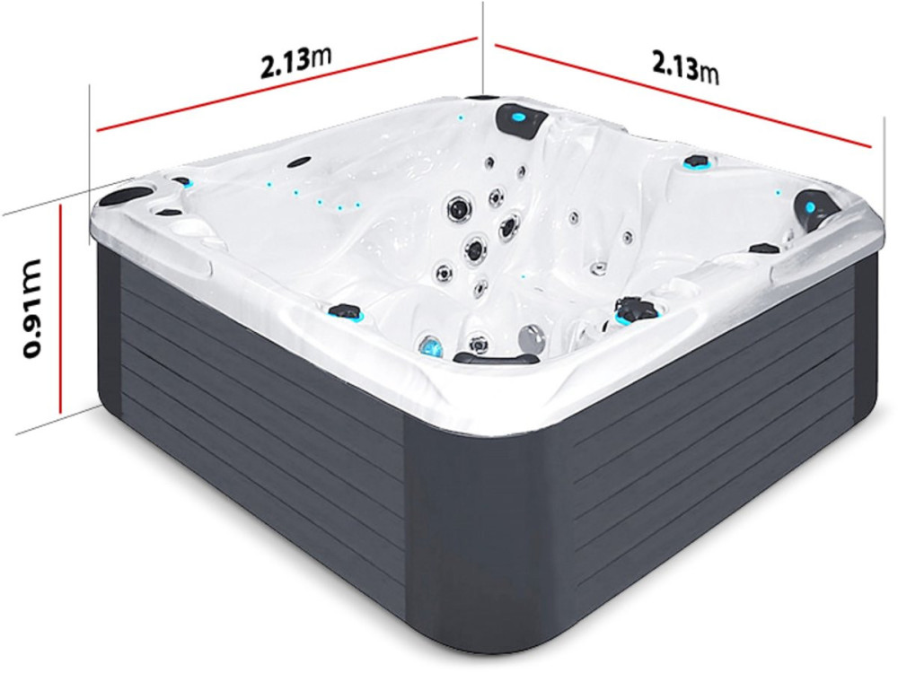 Spa " Solace " - 4 posti + 1 reclinabile - 2,13 x 2,13 x 0,91 m