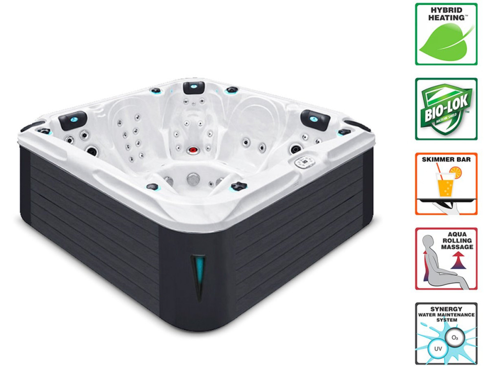 Spa " Delight " - 3 posti + 2 sdraiati - 2,13 x 2,13 x 0,91 m