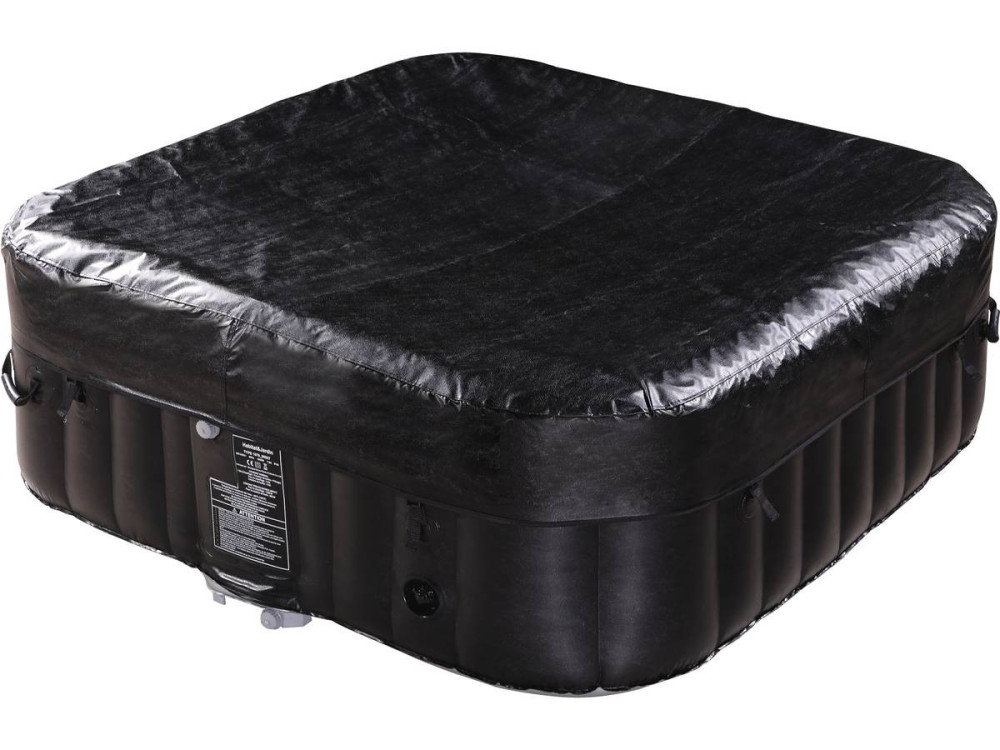 NICE PVC Inflatable Spa - 6 posti - Grigio / Nero