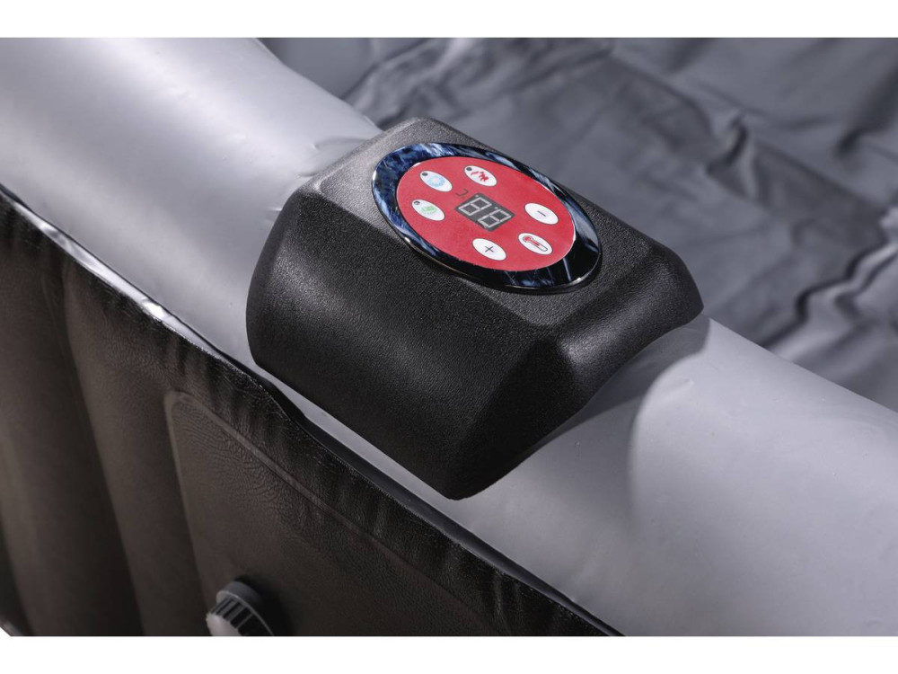 NICE PVC Inflatable Spa - 6 posti - Grigio / Nero