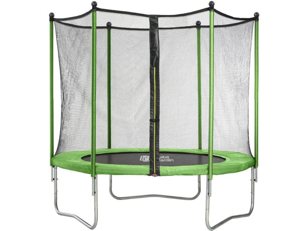Trampolino tappeto elastico YOOPI - Ø 1.8 m - con rete, scala, telone e kit d'ancoraggio