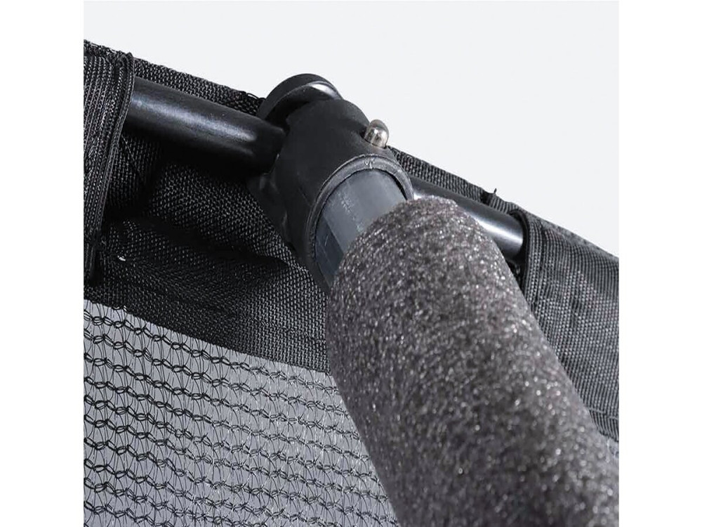Trampolino con rete interna e canestro "jumper" Ø3,70 m - Grigio