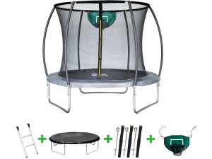 Trampolino con rete di sicurezza interna "jumper" - Ø 4,88 m - Grigio