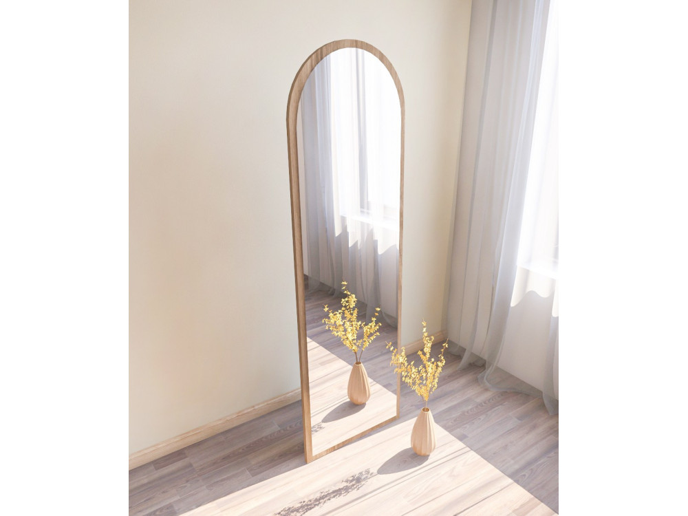 Specchio in legno "Emma" - 50 x 160 cm - Marrone