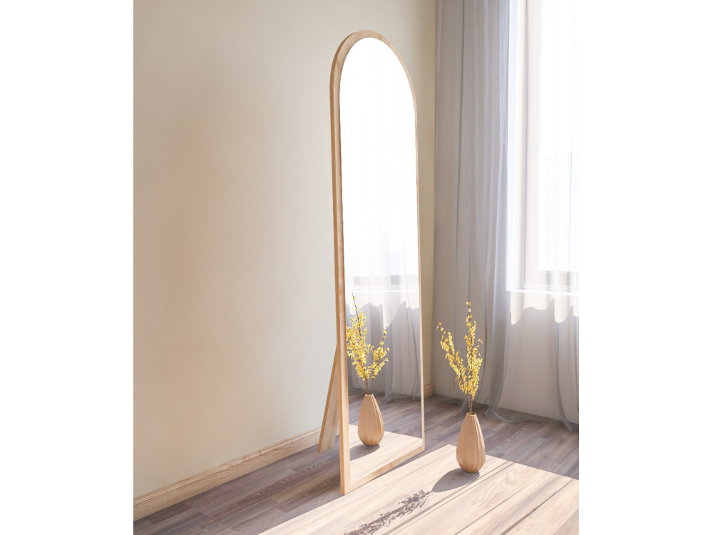 Specchio in legno "Emma" - 50 x 160 cm - Beige