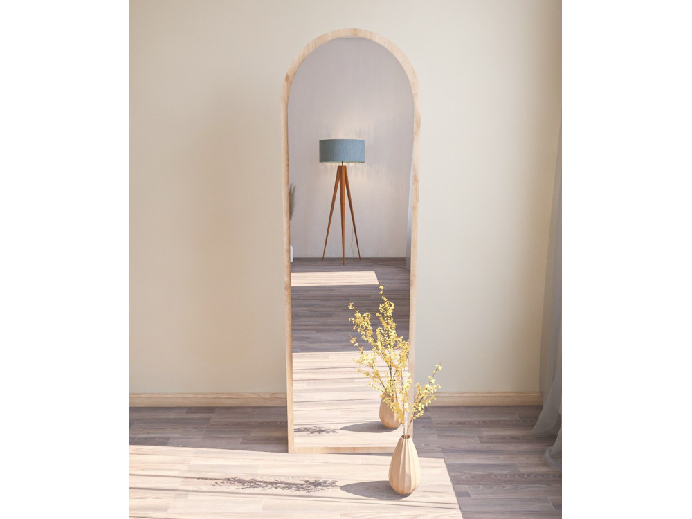 Specchio in legno "Emma" - 50 x 160 cm - Beige