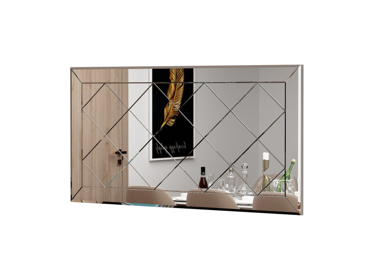 Specchio in legno "Pauli" - 120 x 60 cm - Bianco