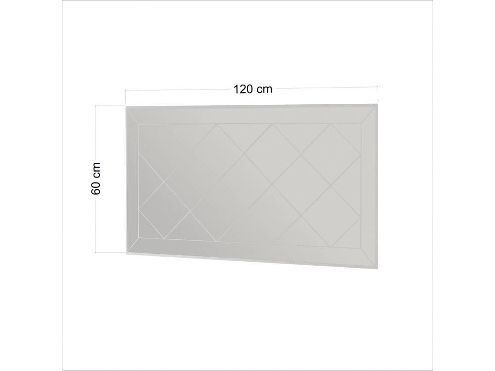 Specchio in legno "Pauli" - 120 x 60 cm - Bianco