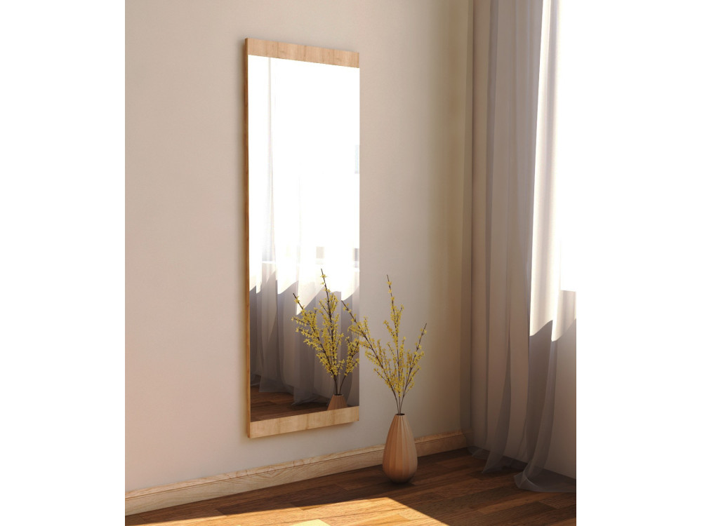 Specchio in legno "Azus" - 40 x 120 cm - Marrone