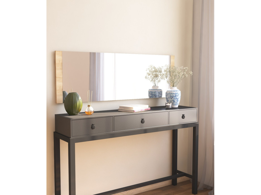 Specchio in legno "Azus" - 40 x 120 cm - Marrone