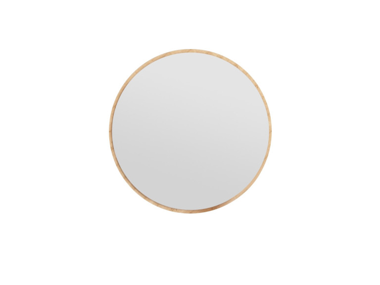 Specchio in legno "Ozze" - 60 x 60 cm - Beige