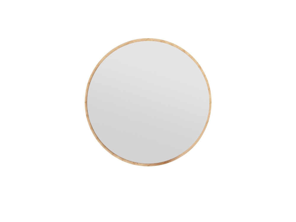Specchio in legno "Ozze" - 60 x 60 cm - Beige