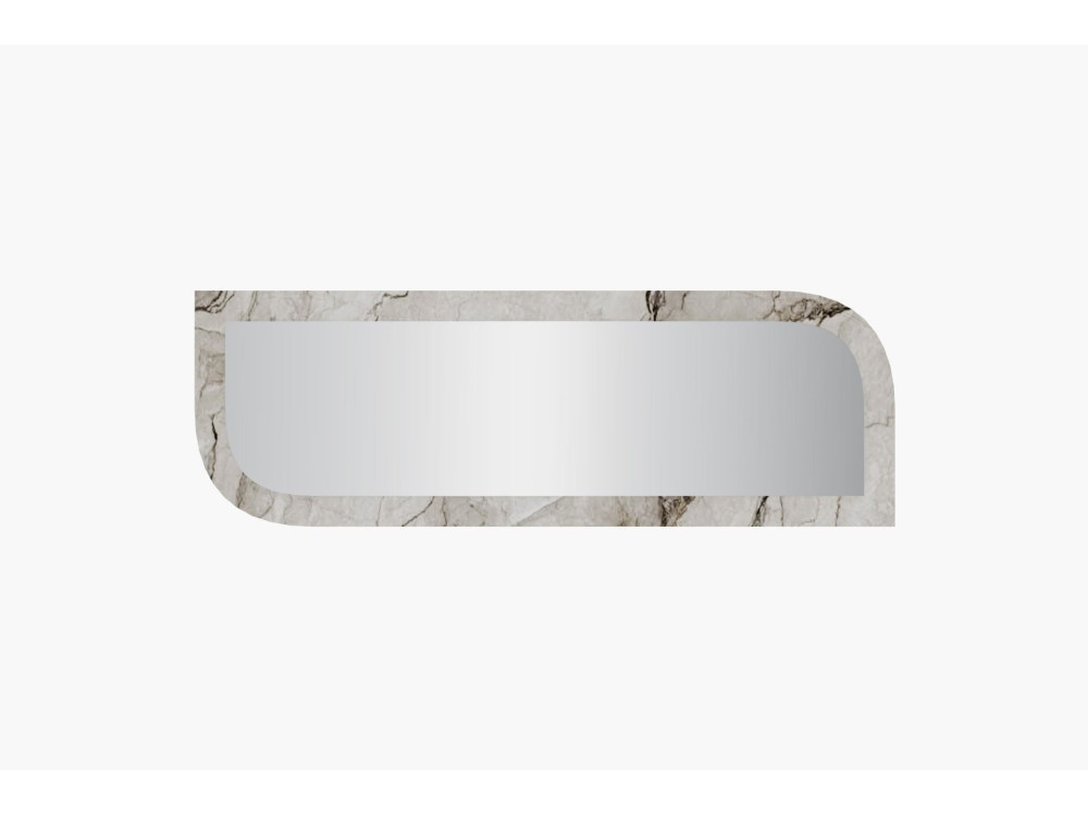 Specchio in legno "Arni" - 120 x 40 cm - Beige