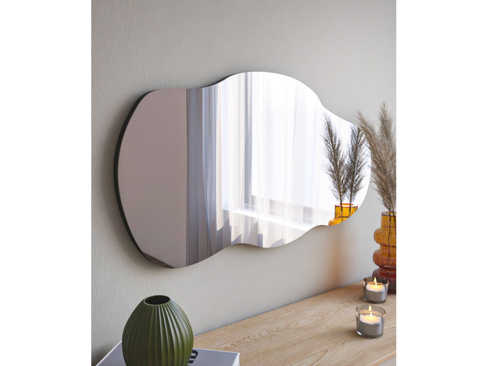 Specchio in legno "Baby" - 40 x 72 cm - Nero