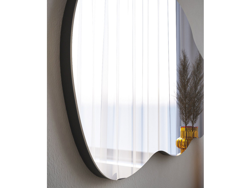 Specchio in legno "Baby" - 40 x 72 cm - Nero