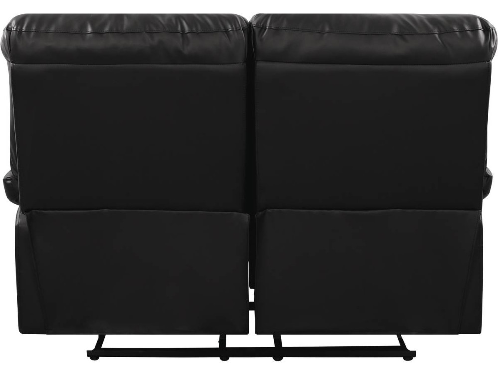 Divano "Lincoln" - 147 x 89 x 103 cm - 2 posti - Nero