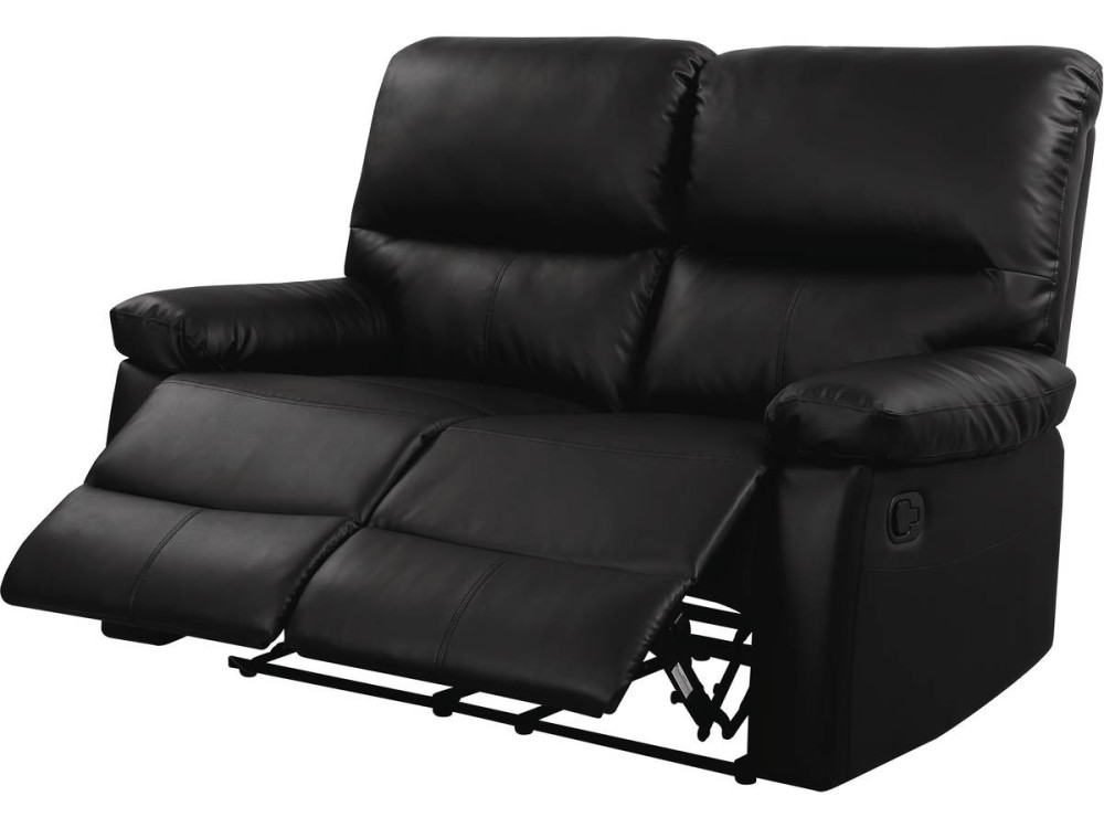 Divano "Lincoln" - 147 x 89 x 103 cm - 2 posti - Nero