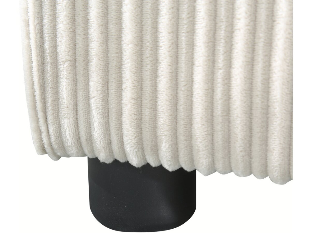 Divano letto in velluto a coste "Montaigne" - 3 posti - Beige