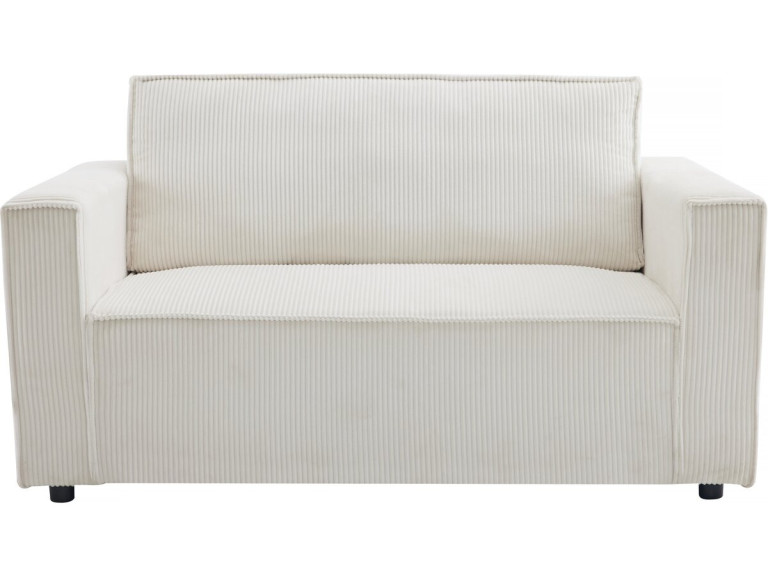 Divano letto posti in velluto a coste "Grenelle" - 2 posti - Beige
