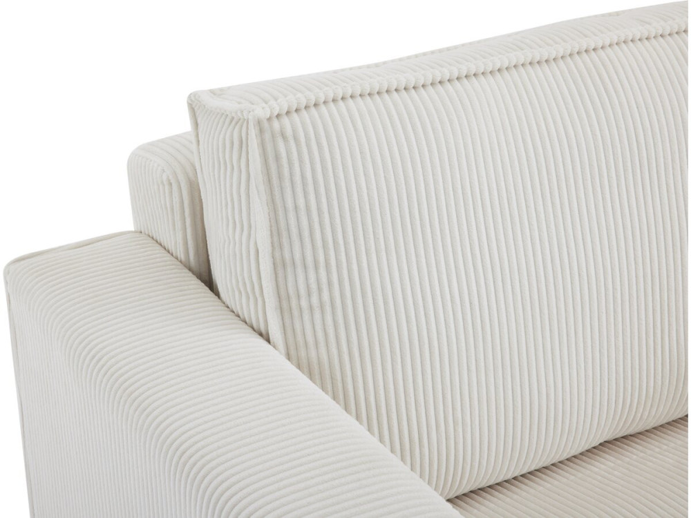 Divano letto posti in velluto a coste "Grenelle" - 2 posti - Beige