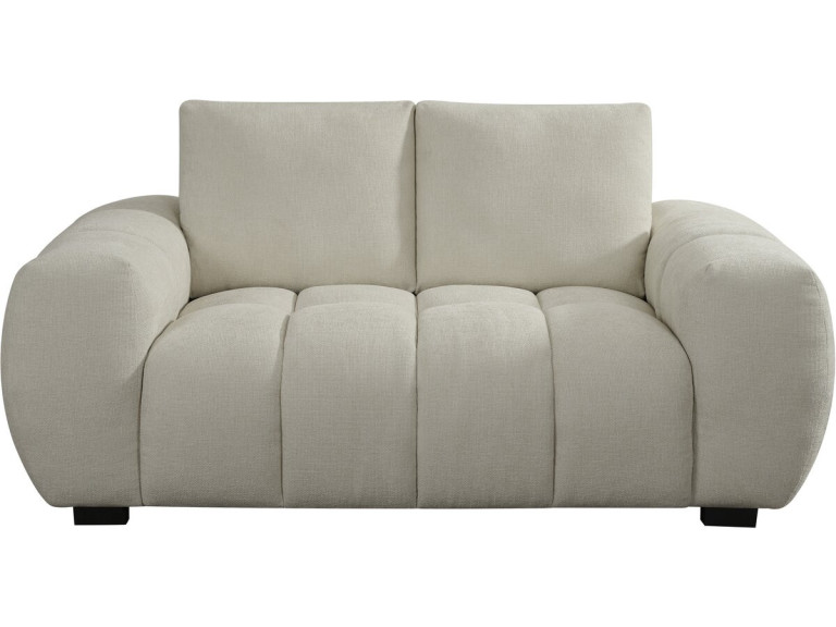 Divano in tessuto ciniglia "Cambon" - 2 posti - Beige