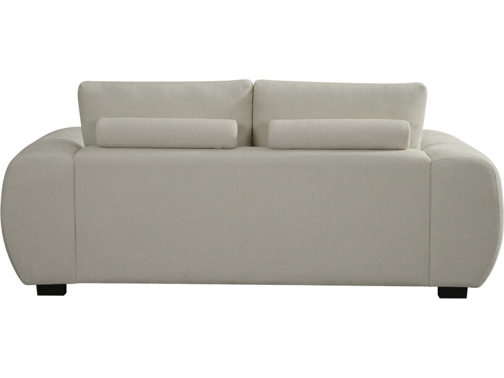 Divano in tessuto ciniglia "Cambon" - 2 posti - Beige